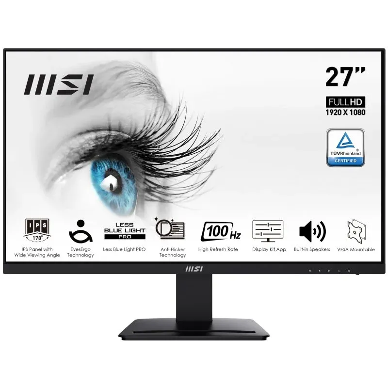 Monitor MSI Pro MP273A 27" LED IPS FullHD 100Hz FreeSync