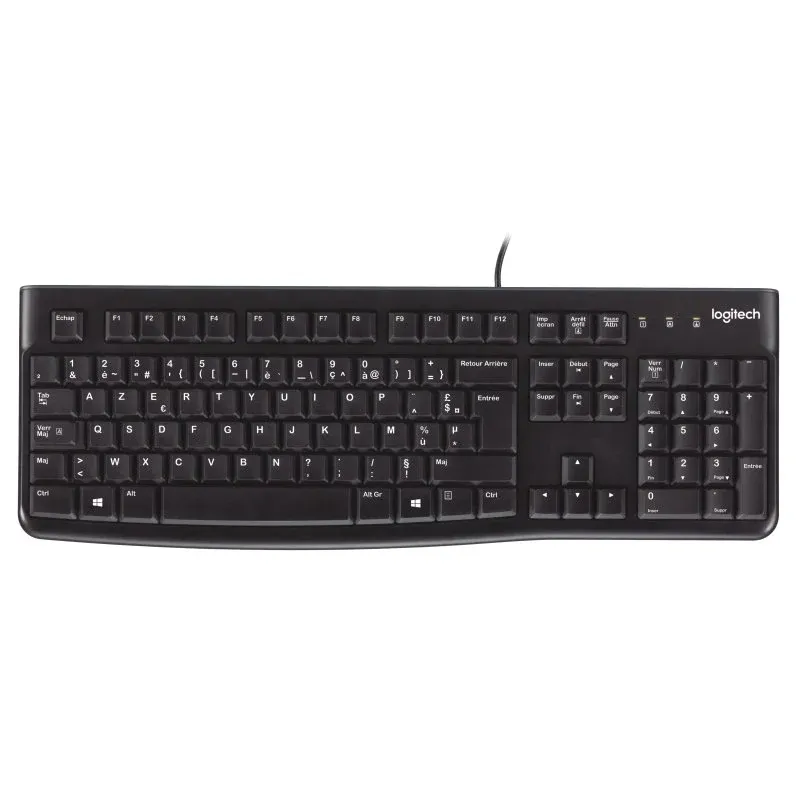 Logitech Keyboard K120 for Business Teclado USB Preto Francês
