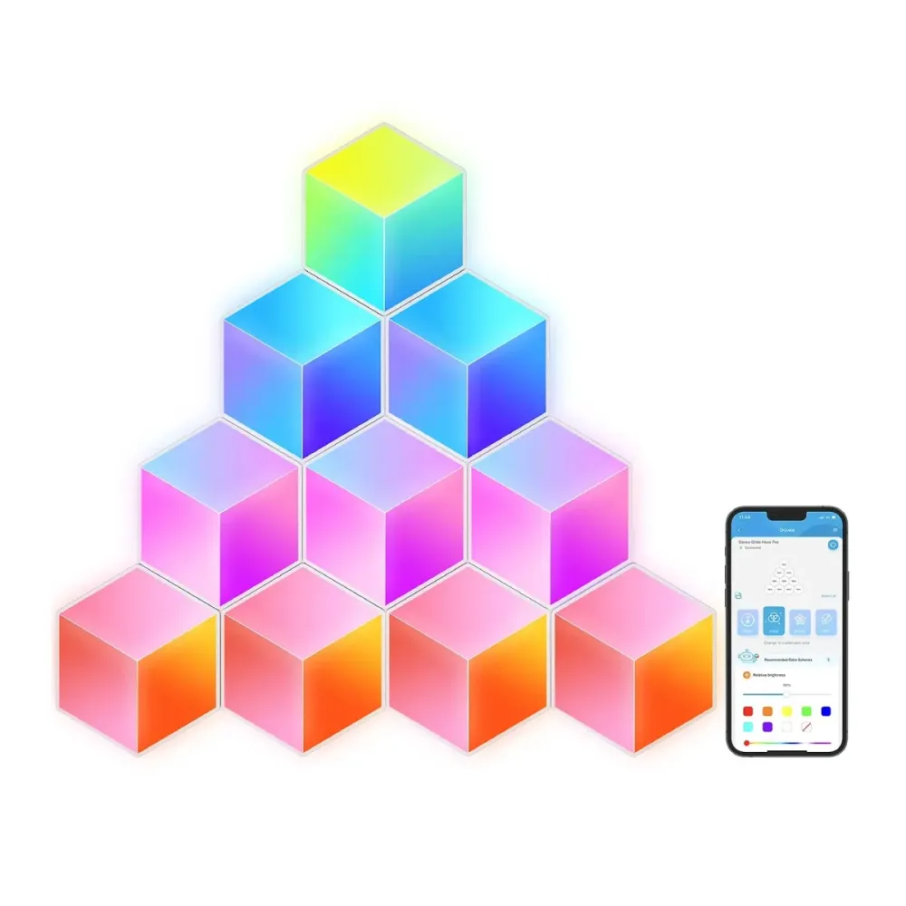 Painéis de Luz LED Govee H6066 Glide Hexa Pro