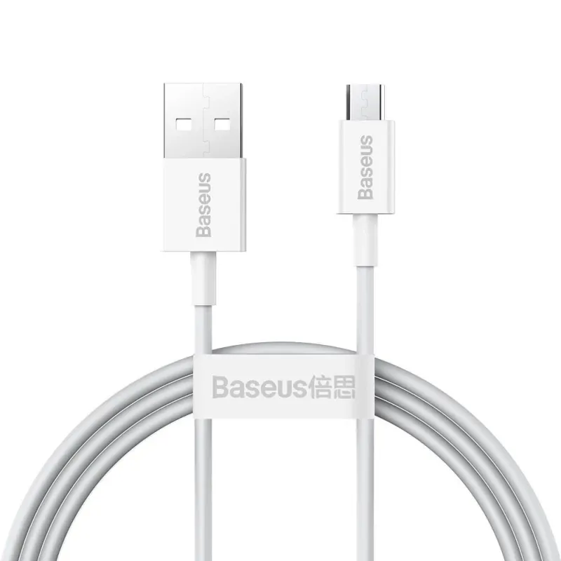 Cabo Baseus superior series usb para ip 1m 2.4a branco
