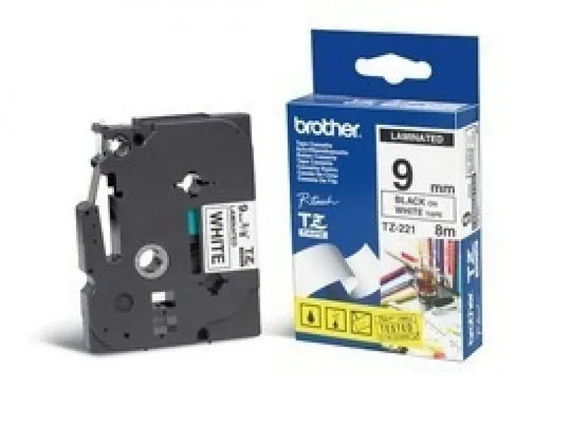 BROTHER FITA 9MM BRANCO PRETO
