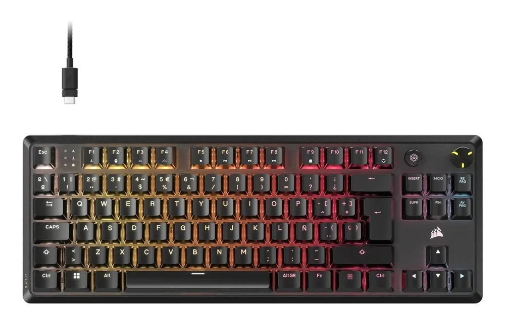 Teclado Corsair K70 CORE TKL Gaming USB Preto CH-911911E-NA