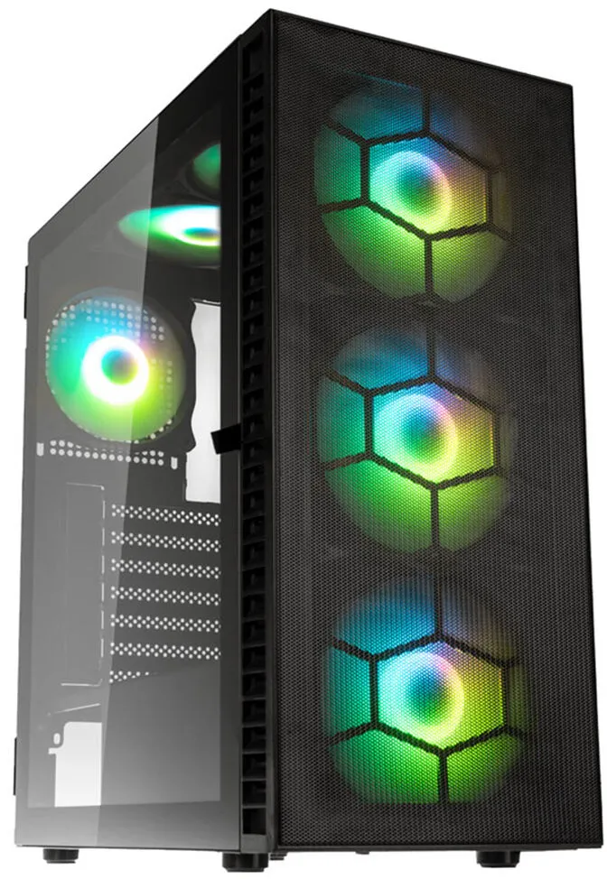 Caixa ATX Kolink Observatory HF Plus Mesh ARGB Preto