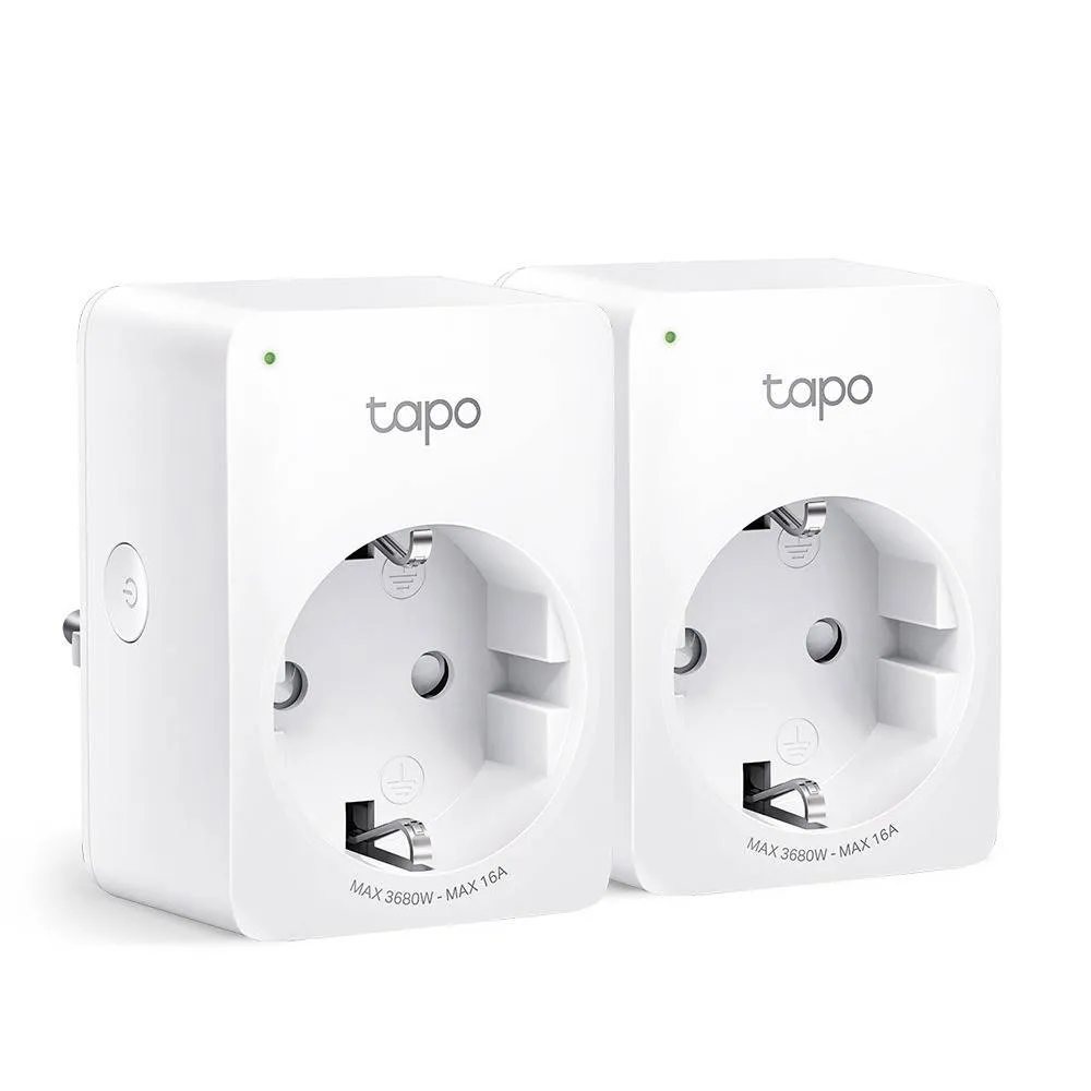 Tomada Inteligente TP-Link Tapo P110 Mini Smart Wi-Fi (Pack 2)