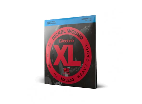D'Addario EXL230 55-110 Heavy, Long Scale, XL Nickel Bass Strings