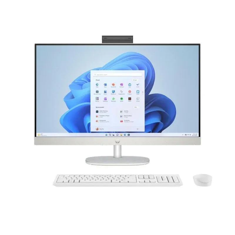 All-in-One HP 27-cr0074nf AMD Ryzen 7 7730U 16GB 512GB SSD Radeon 27" Windows 11 Home Branco