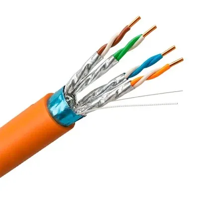 Cabo de Rede Uniview F/FTP Cat6A 305m Laranja - UV-F/FTP6A-300-BC23AWG-DCA-R-O