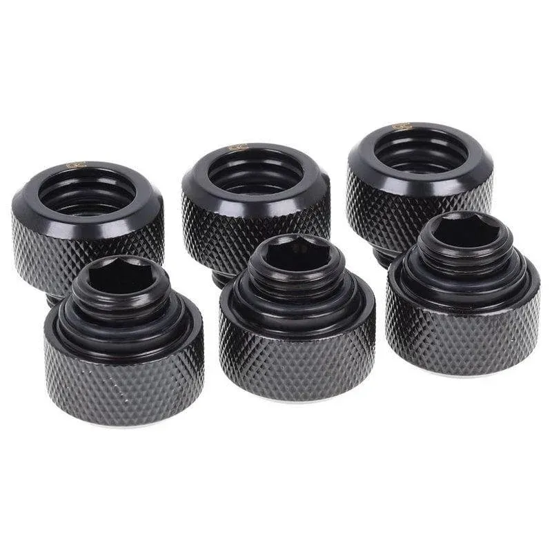 Refrigeração Líquida Alphacool 17377 HardTube Pack 6 Conetores Pretos