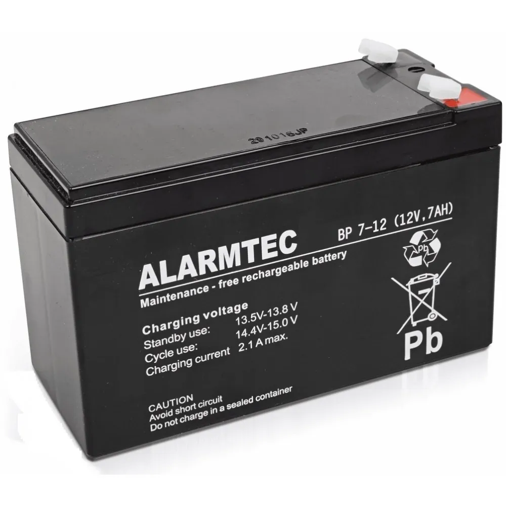 BCS Bateria 7Ah/12V ALARMTEC AGM sem Akumulator 7Ah/12V ALARMTEC