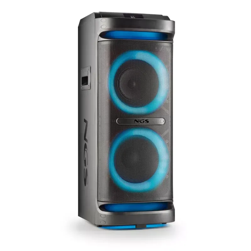Coluna 2000W Double Woofer Speaker USB/BT(TWS)/Aux in » válido até nova comunicação