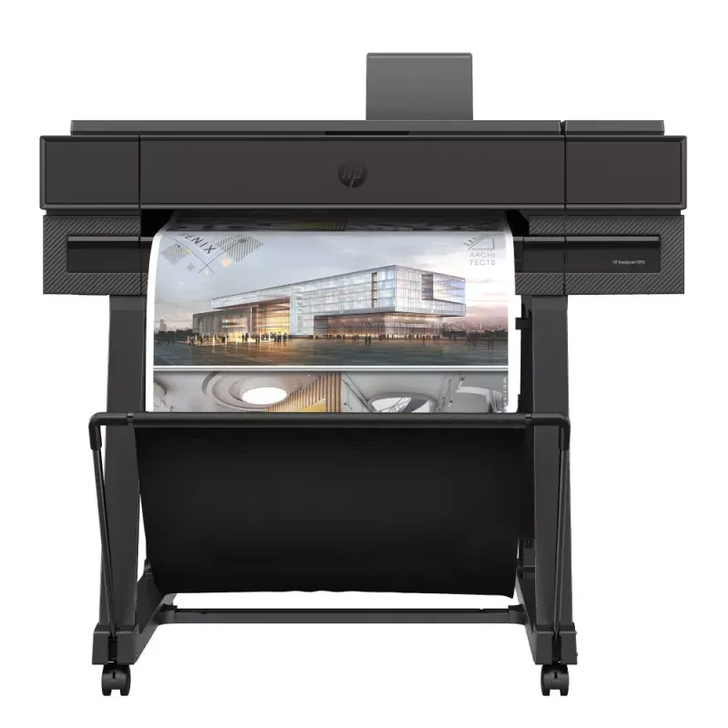 HP DesignJet T870 - 24" impressora de grande formato - a cores - jacto de tinta - Rolo A1 (61,0 cm x 91,4 m) - 2400 x 1200 ppp - até 0.35 min/ página (mono)/ até 0.35 min/ página (cor) - USB 2.0, Gigabit LAN, Wi-Fi(n) - cortador