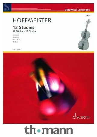Schott Hoffmeister 12 Etüden Viola