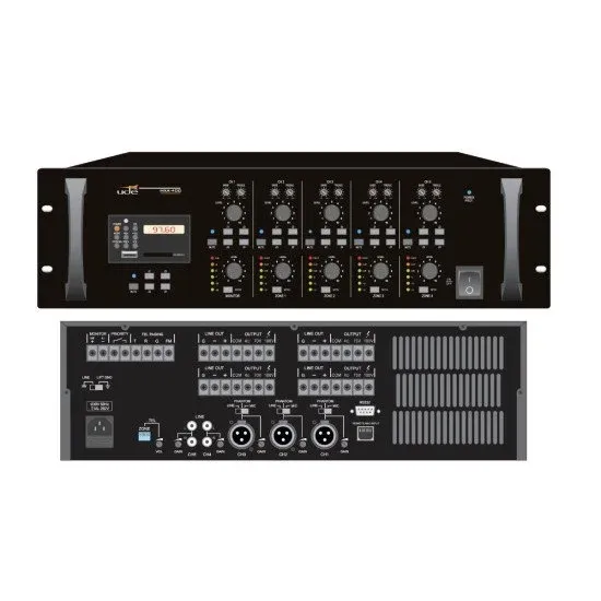 UDE AMPLIFICADOR LINHA MXA400 100V 480W Matriz (4x120W RMS)