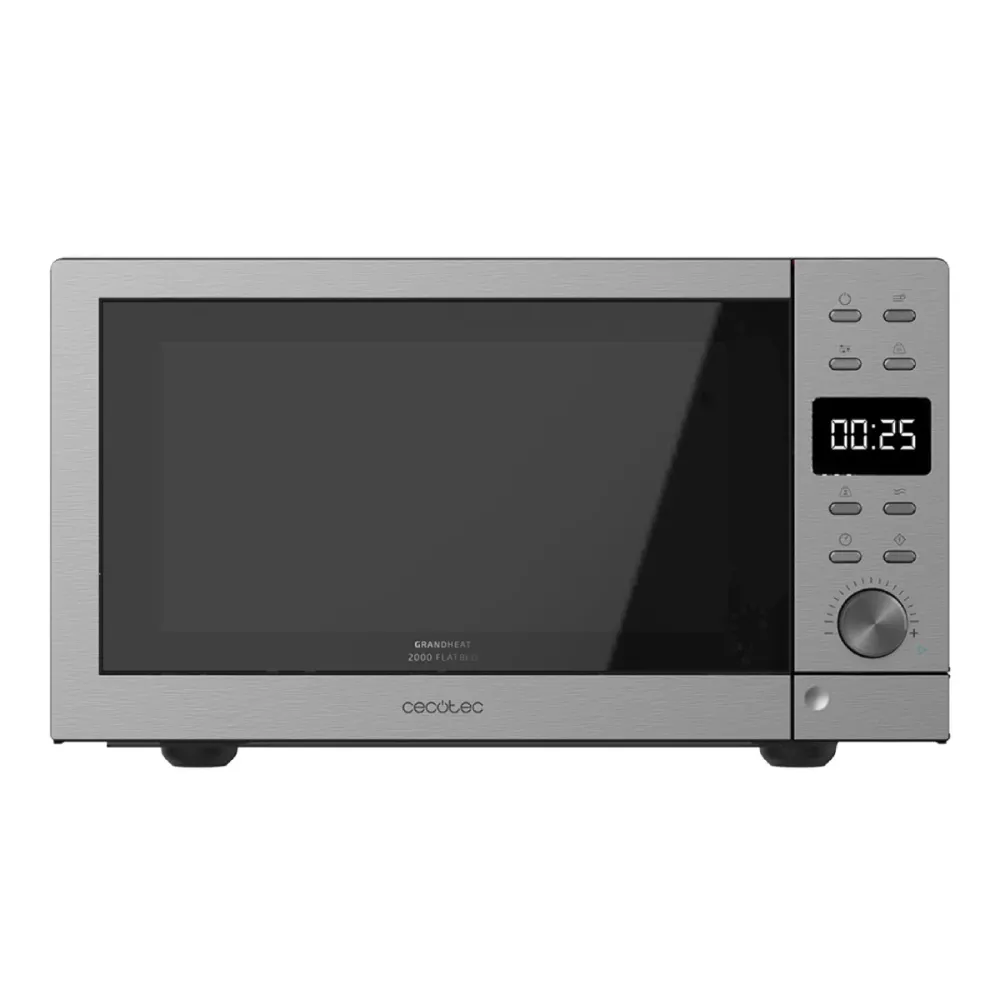 Micro-ondas Cecotec Grandheat 2000 Flatbed Steel 700W 20L Cinzento - 01398