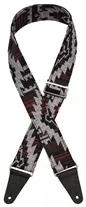 Correia guitarra Fender Zion Strap Black Aztec