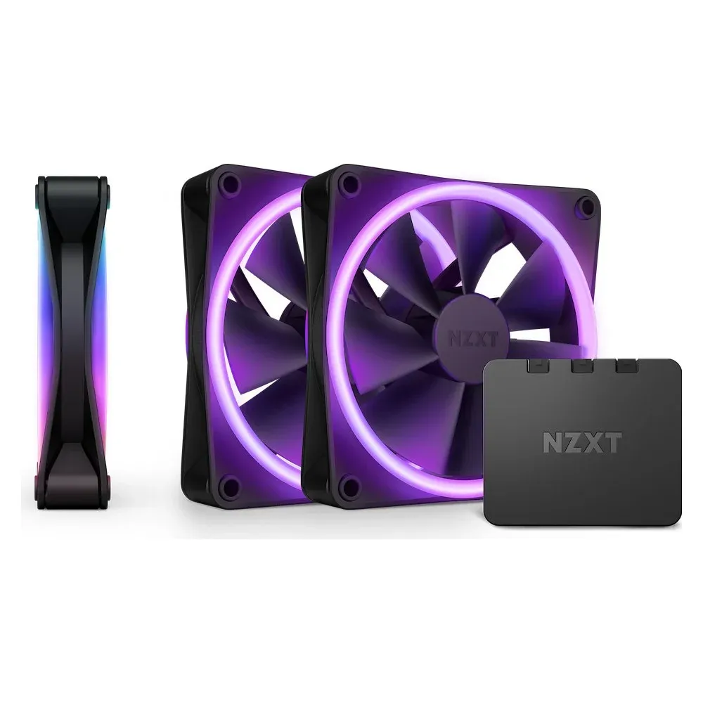 Ventoinha NZXT F120 RGB DUO Triple Pack 120mm Preto 3 unidade(s)