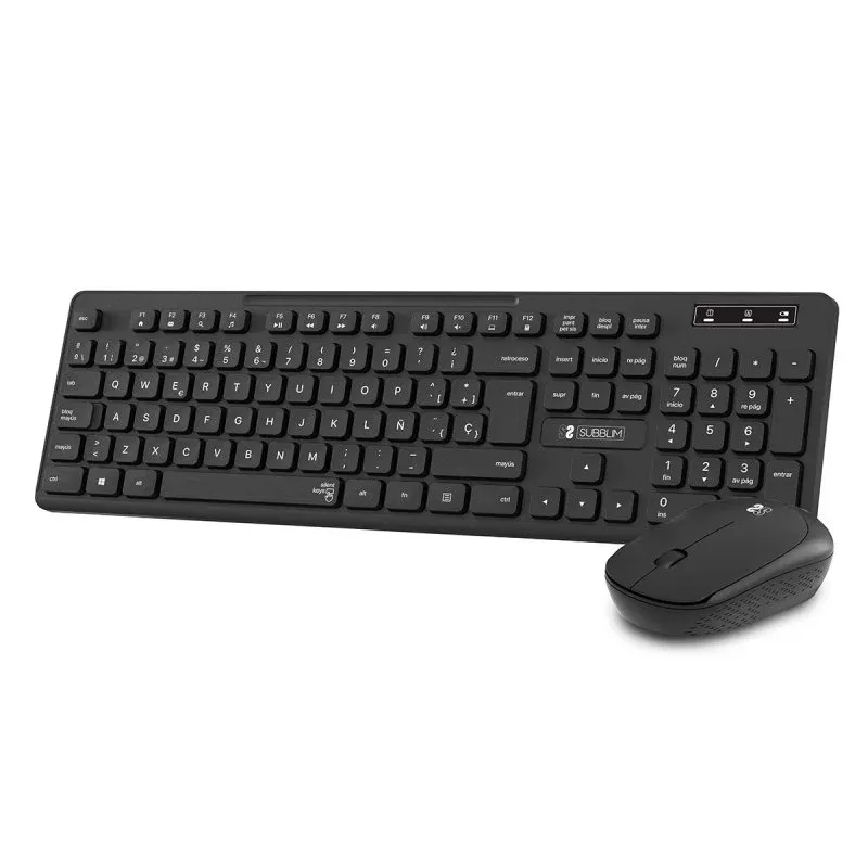 Subblim Pack Business Slim Teclado e Rato Sem Fios Preto
