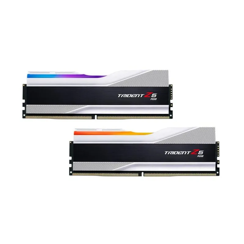 Memória RAM G.Skill Trident Z RGB F5-6000J3238F16GX2-TZ5RS 32GB 2x16GB DDR5 6000MHz CL38 XMP Dual Channel Alumínio Preto RGB