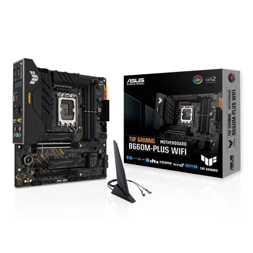 Motherboard ASUS TUF GAMING B660M-PLUS WIFI - Socket Intel LGA1700, Chipset B660, DDR5, Micro-ATX, PCIe 4.0, WiFi 6