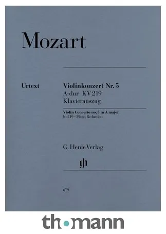 Henle Verlag Mozart Violinkonzert Nr. 5