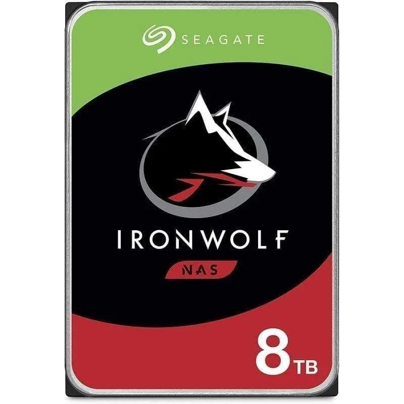 Disco Rígido Seagate IronWolf ST8000VN004 8TB HDD 7200rpm SATA 6Gb/s