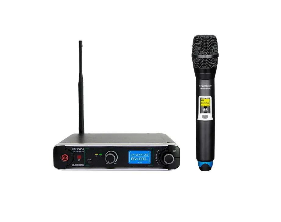 Microfone de Mão sem Fio Definitive Audio DA UHF MH 100
