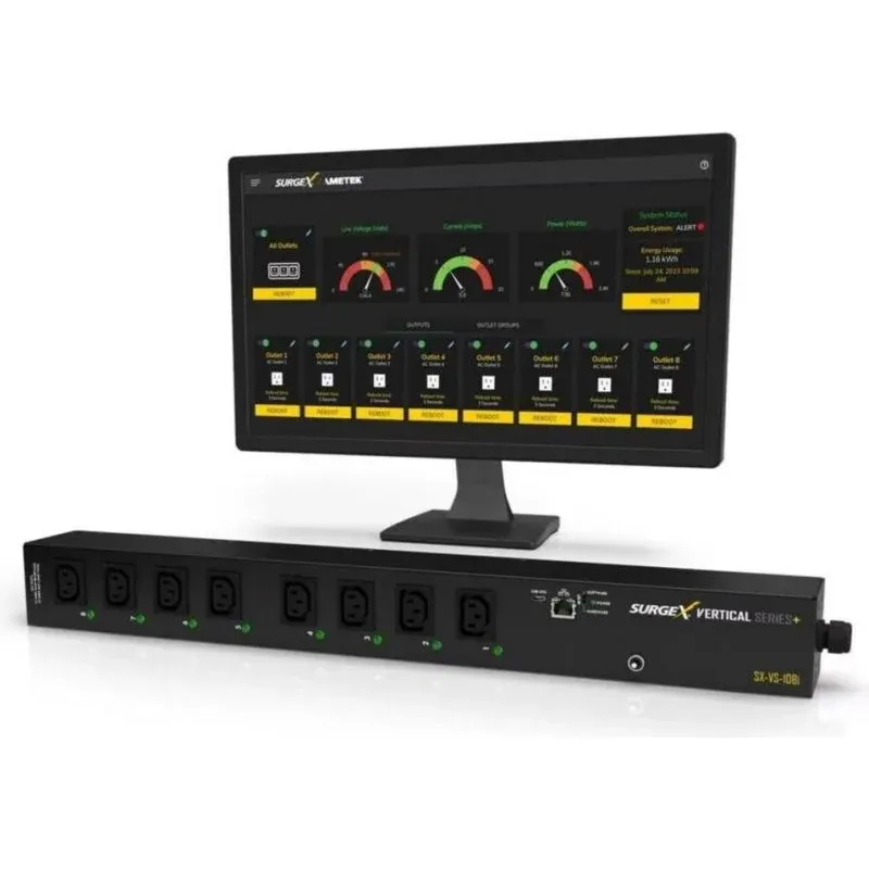 Sai SurgeX 16A PDU Vertical Rack 1U Proteção Sobretensões Monitorização