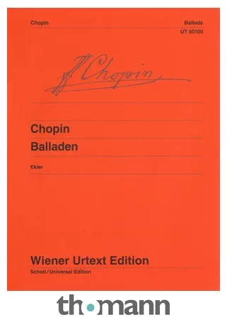 Wiener Urtext Edition Chopin Balladen