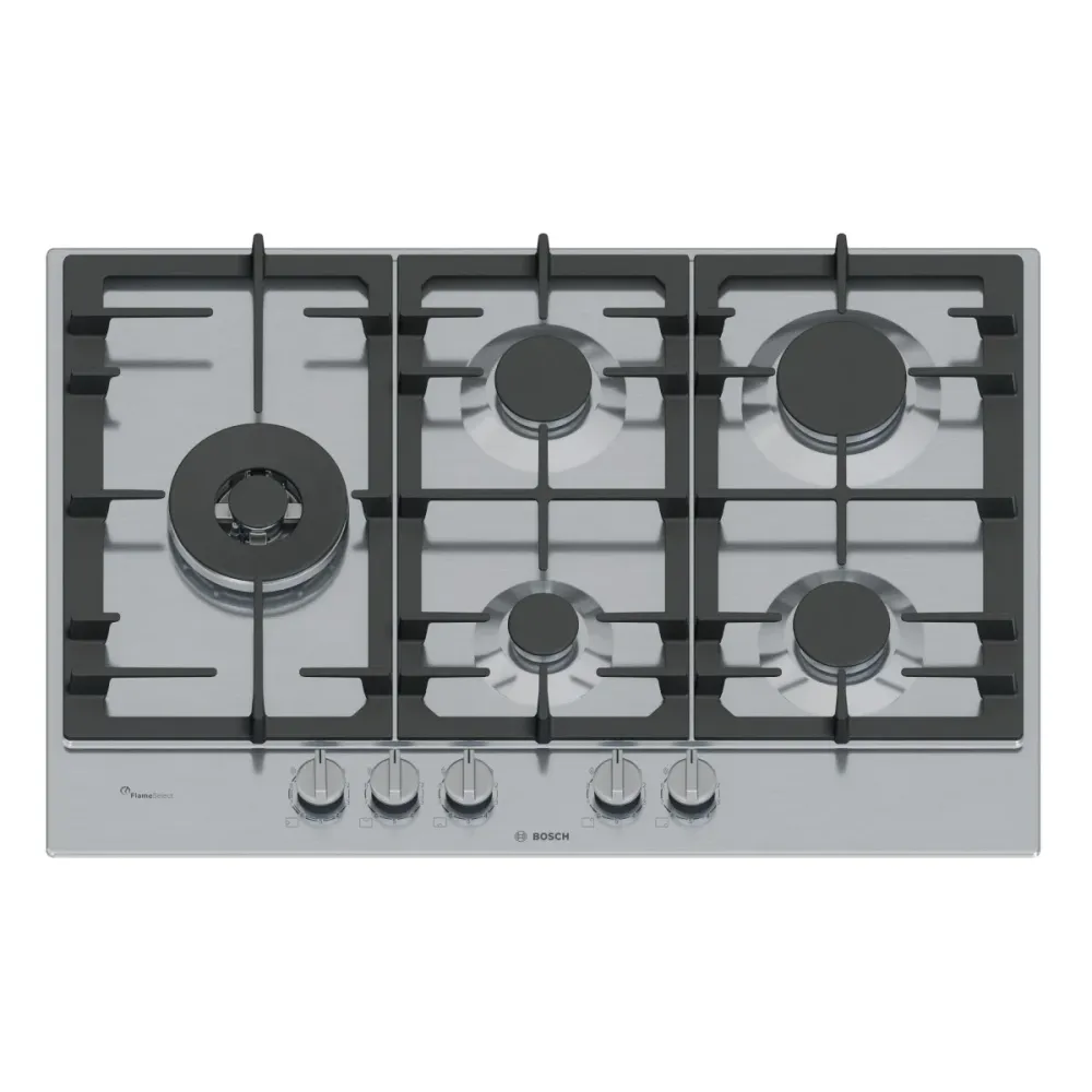 Placa a Gás Bosch Serie 6 5 Zonas 1250W Inox - PCS7A5I90