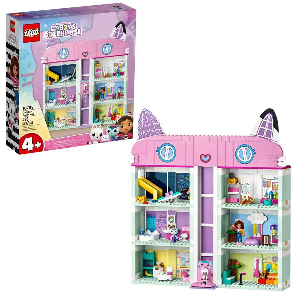 LEGO Gabby's Dollhouse: Casa das Bonecas de Gabby | Idades 4+ | 498 Peças | Item 10788