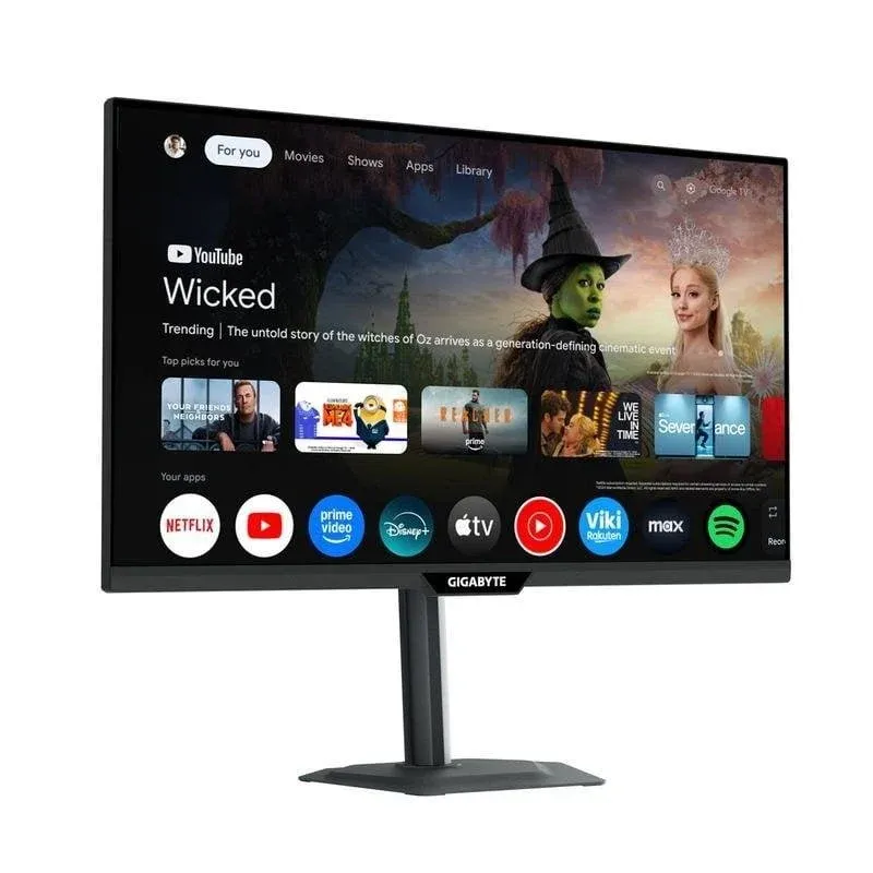 Monitor Gigabyte M27QS 27" QHD 180Hz IPS Google TV FreeSync HDR400 1ms