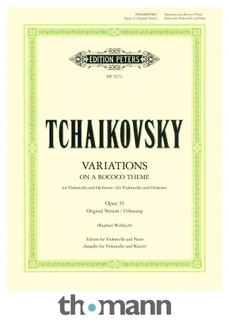 Edition Peters Tschaikowsky Variationen Cello