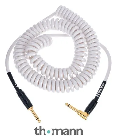 Kirlin Premium Coil Cable 6m White