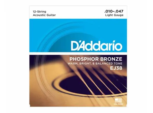 D´Addario Jogo de 12 Cordas EJ38