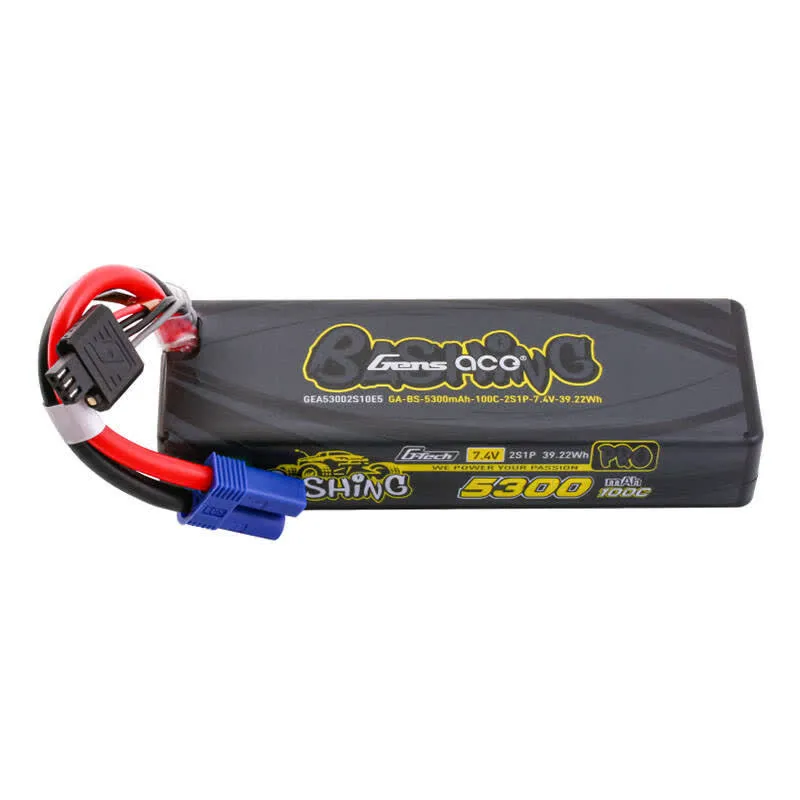 Gens Ace Bateria de drone G-Tech 5300mAh 7.4V 100C 2S1P Lipo z EC5