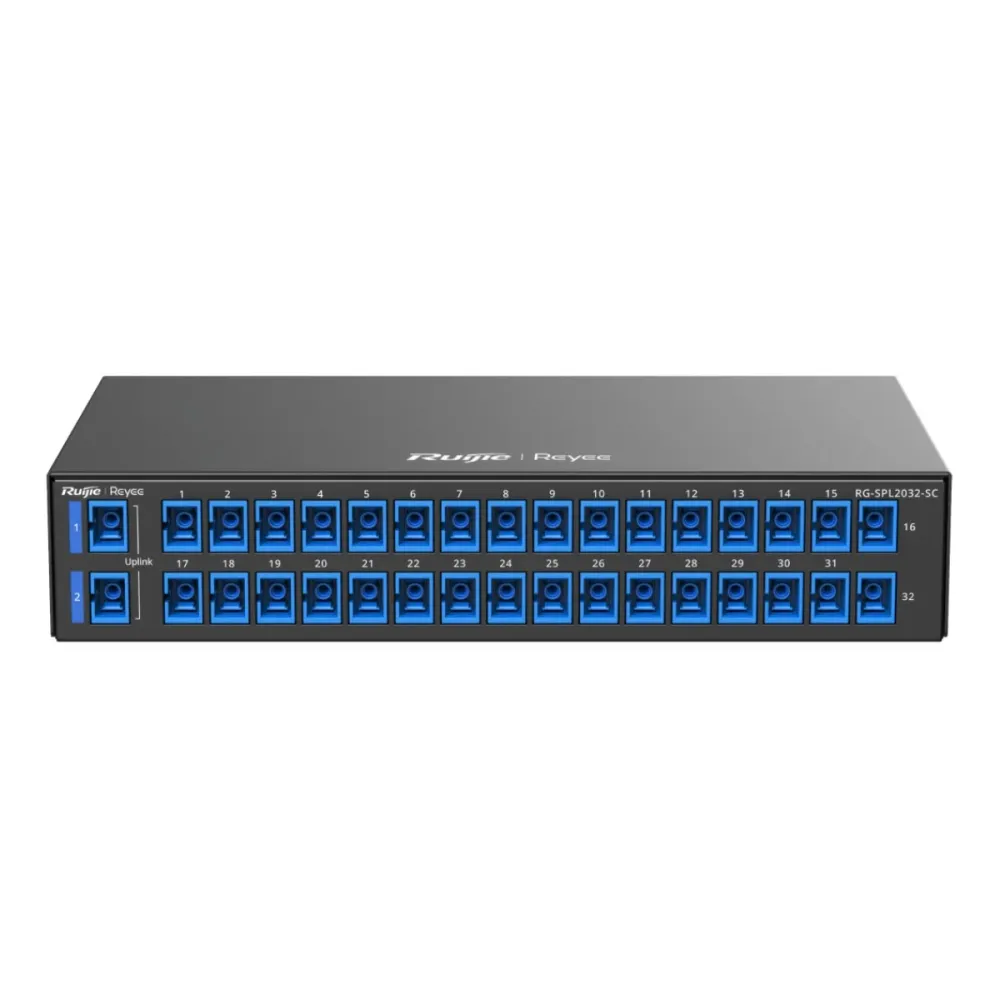 Repartidor Ótico Passivo Reyee RG-SPL2032-SC 32x SC 2x SC Uplink