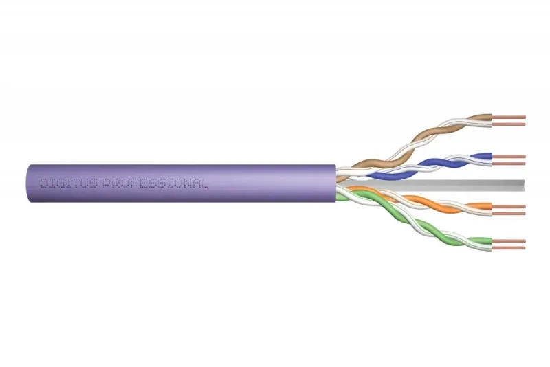 DIGITUS BOBINE CABO REDE UTP CAT6 LSZH 305MT VIOLETA