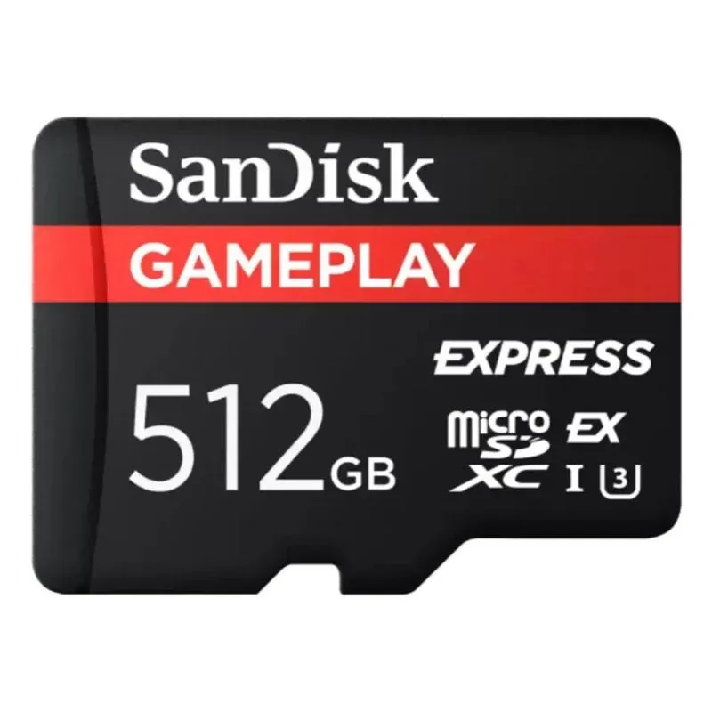 Cartão de memória Sandisk GamePlay Express 512GB MicroSD Classe 10 UHS-I