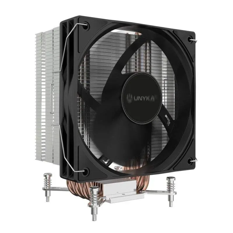 Cooler CPU Refrigeração Ar UNYKAch Socket Intel LGA 1851 AMD AM5 120mm UNYCOOL H61