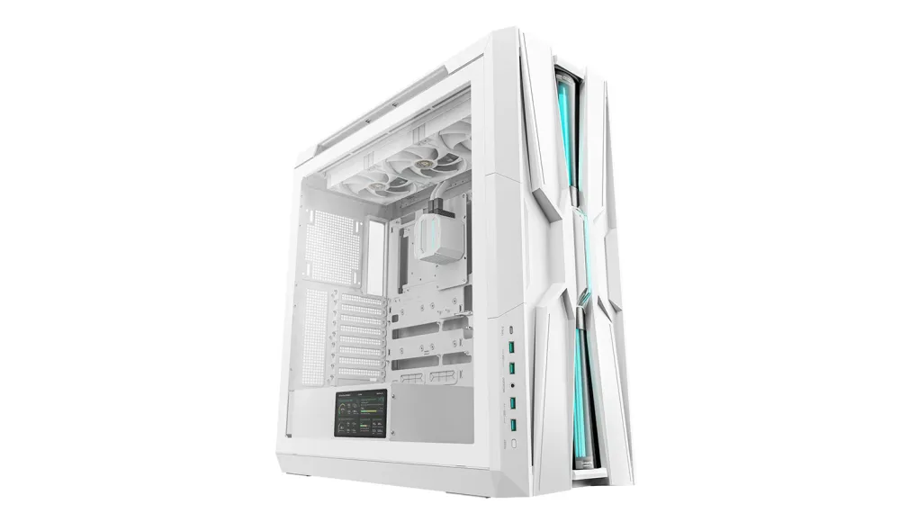 Caixa E-ATX DeepCool GENOMA III AIO Integrado de 420 mm LCD de 5,5" Branca