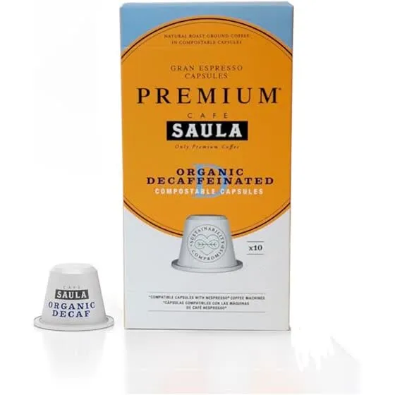 Cápsulas Saula 30338182 Decafinado Orgânico 10Cap Zero