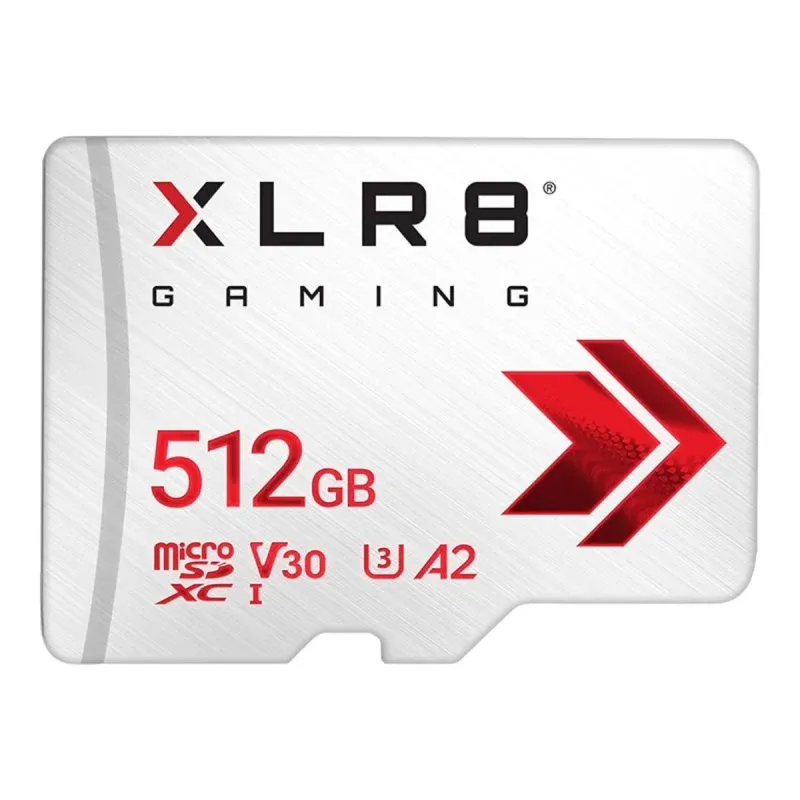 Cartão MicroSDXC PNY XLR8 512GB Classe 10 UHS-I 100MB/s Branco