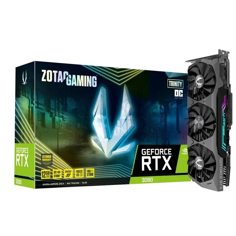 Placa Gráfica Zotac Gaming Geforce RTX 3080 TRINITY OC LHR 12GB GDDR6X