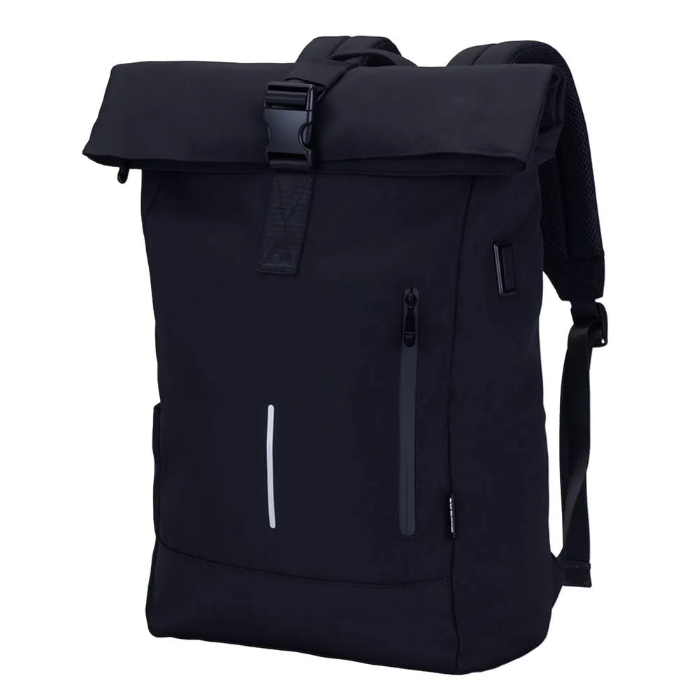 Mochila Ewent Trendy Roll Backpack 17.3” Oxford 900D Preta