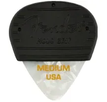Palheta Fender 351 Mojo Grip Picks Celluloid White Moto Medium