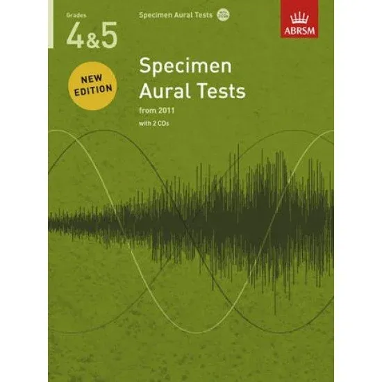 ABRSM LIVRO Specimen Aural Tests Grade 4 5 (com CD)