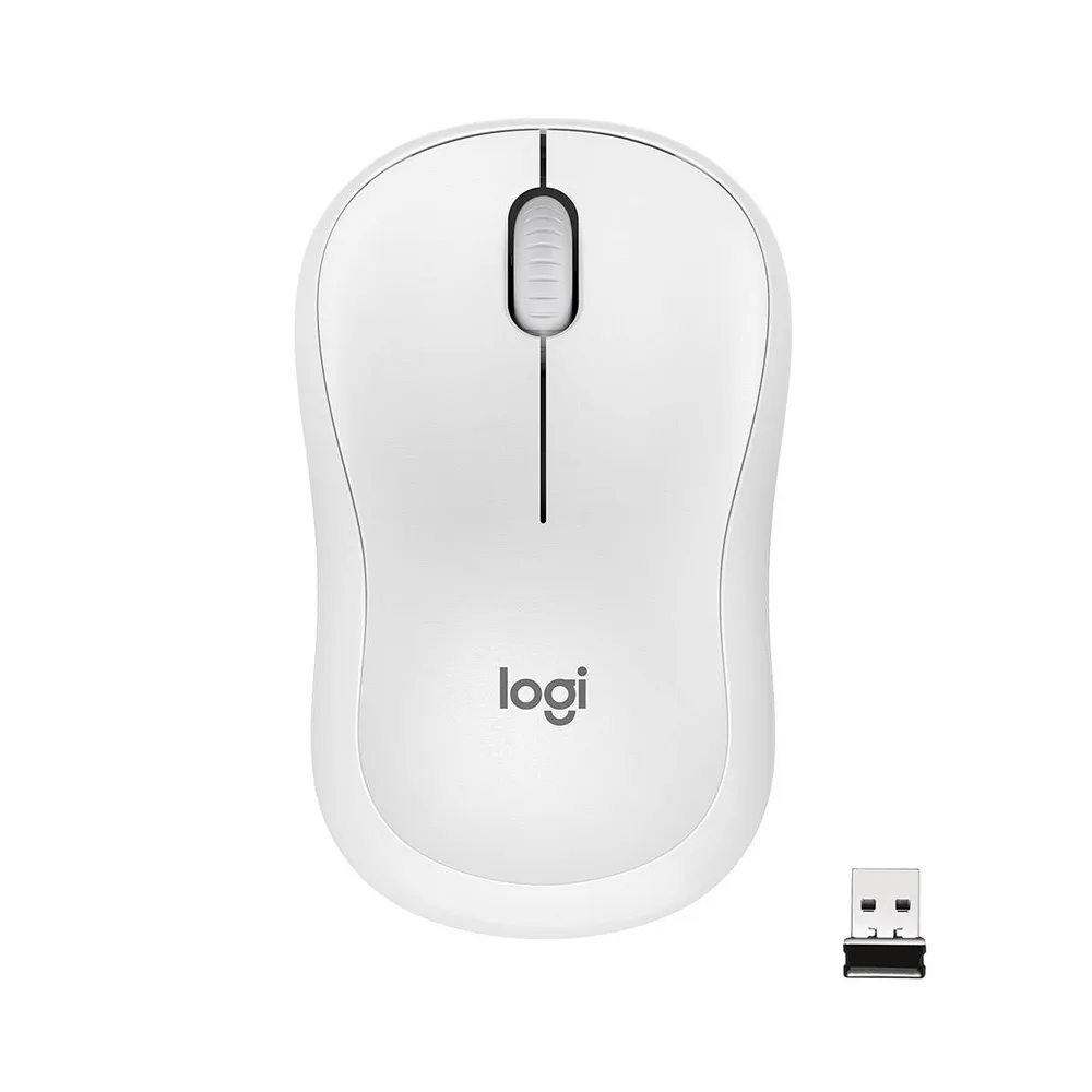 Rato Óptico Logitech M220 Silent Wireless 1000DPI Branco