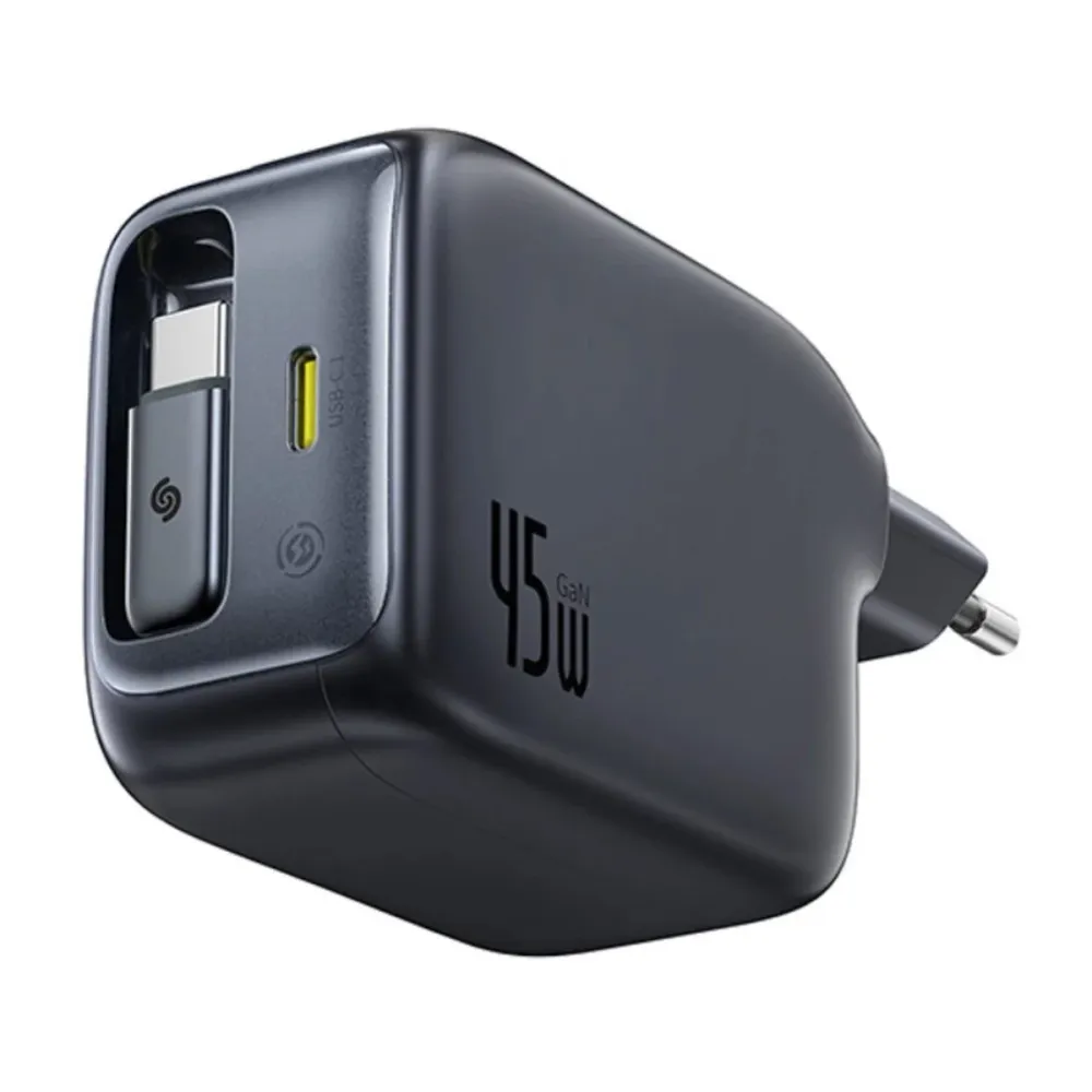 Carregador Baseus EnerCore CJ11 45W 1x USB-C + Cabo retrátil USB-C