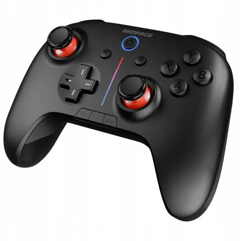 Gamepad sem fios Rampage Hydra RGB Negro Triple Conectividade