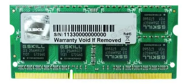 Memória RAM SO-DIMM G.SKILL 4GB (1x4GB) DDR3-1600MHz CL9